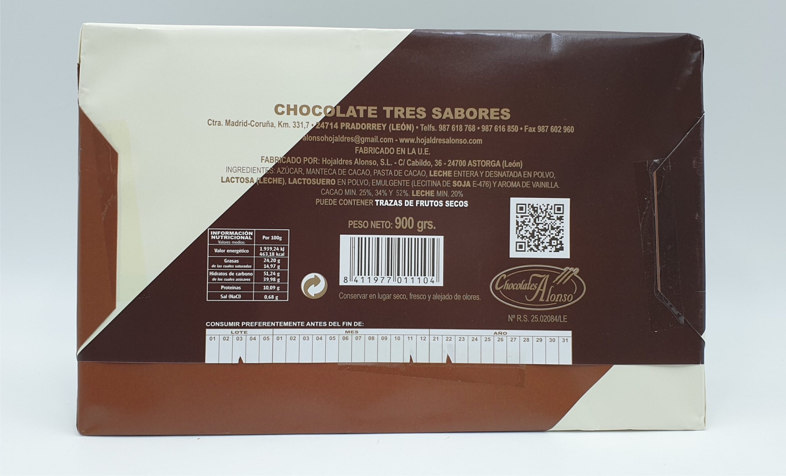 Chocolate 3 Sabores 900 grs. - Imagen 2